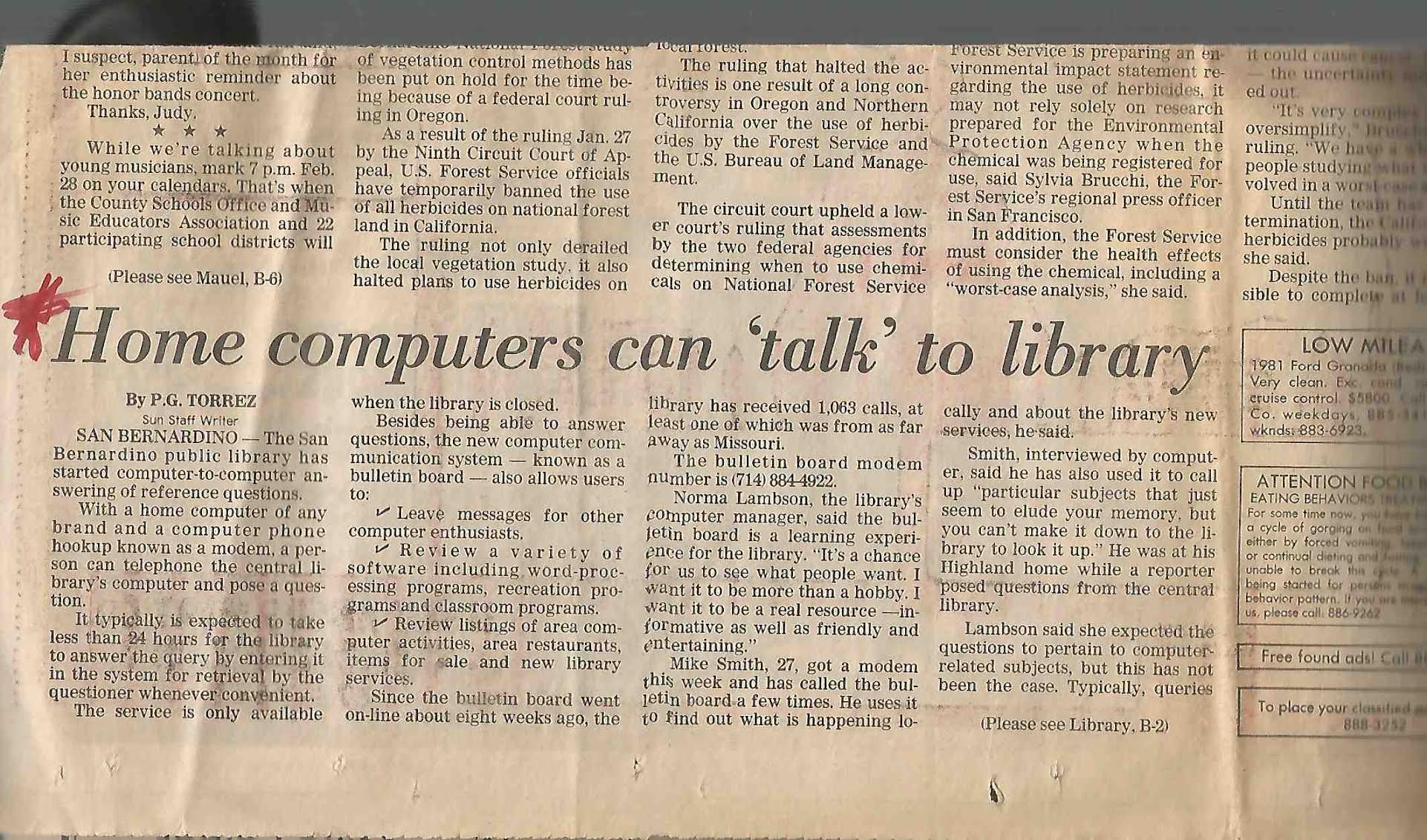 SB Sun - Home Computers can 'TALK' to library.jpg